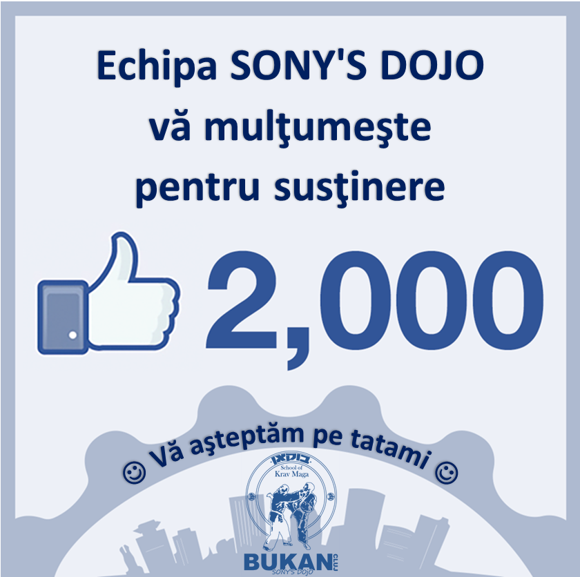 2000 de likes Facebook Sony's Dojo Bukan Cluj